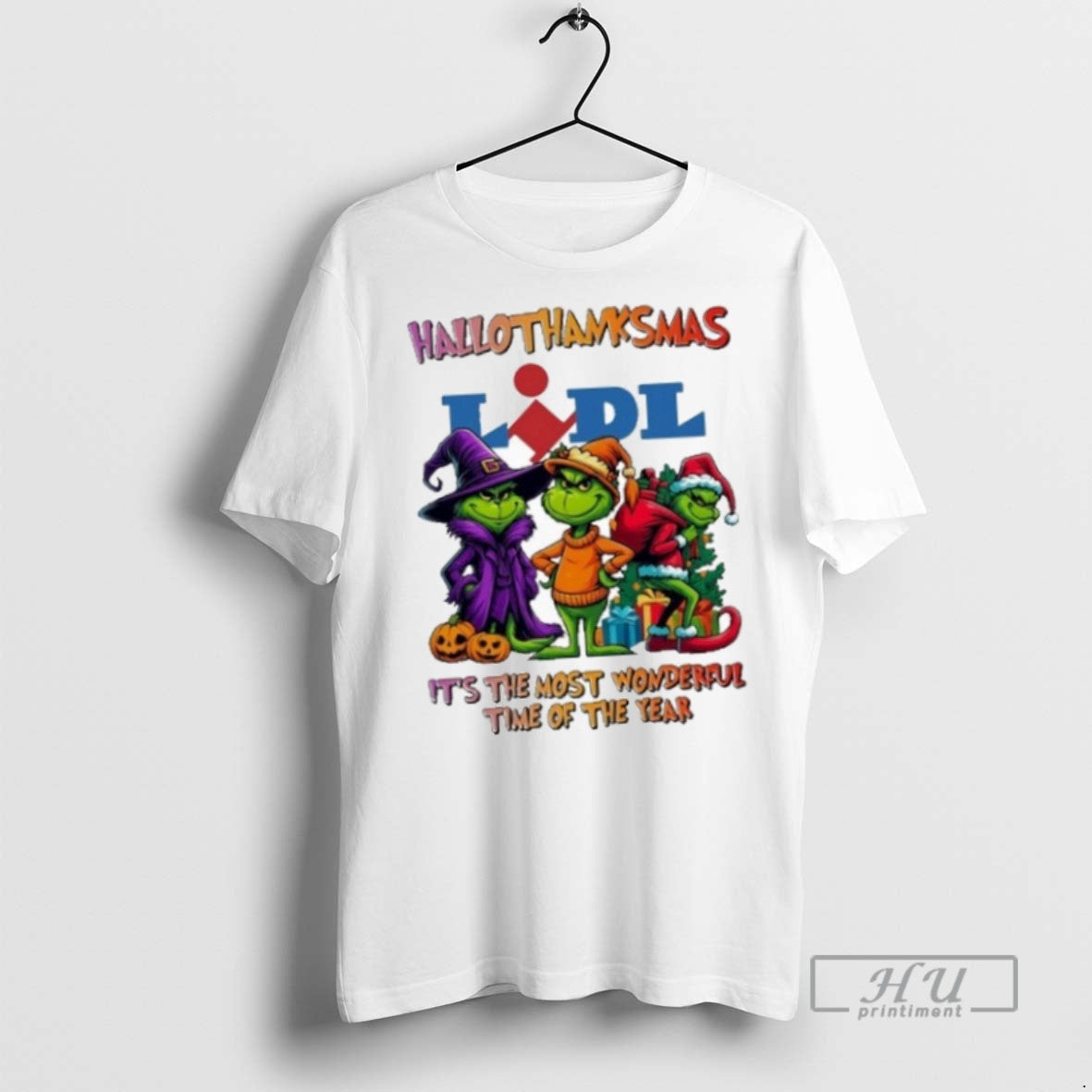 Trending Officials The Grinch Lidl Logo - Adult & Kids T-Shirts, Sweatshirts & Hoodies apparel design preview 1