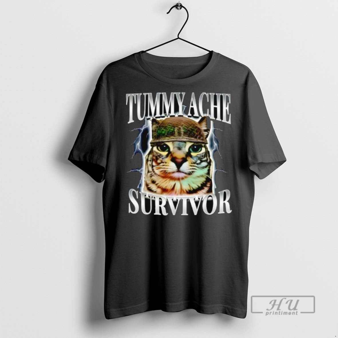 Trending Officials Tummy Ache Survivor Cat - Adult & Kids T-Shirts, Sweatshirts & Hoodies apparel design preview 1