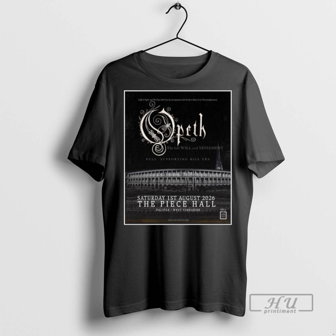 Trending Opeth The Piece Hall Concert August 1 2026 - Adult & Kids T-Shirts, Sweatshirts & Hoodies apparel design preview 1
