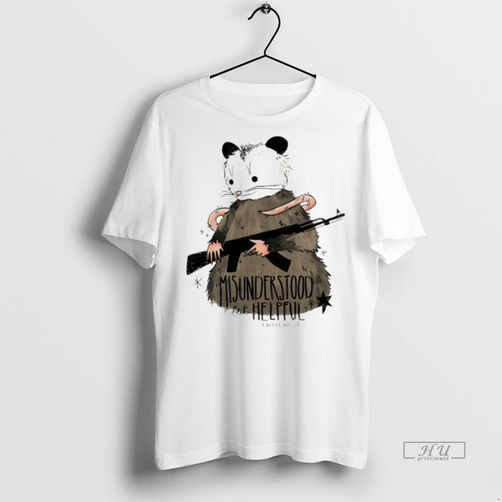 Trending Opossum Misunderstood But Helpful Sweater - Adult & Kids T-Shirts, Sweatshirts & Hoodies apparel design preview 1