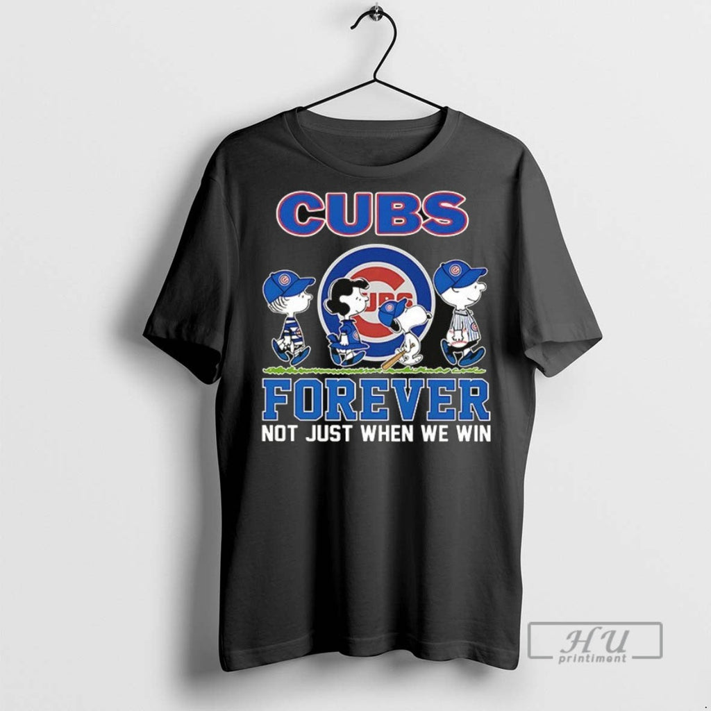 Trending Peanuts Chicago Cubs Forever Not Just When - Adult & Kids T-Shirts, Sweatshirts & Hoodies apparel design preview 1
