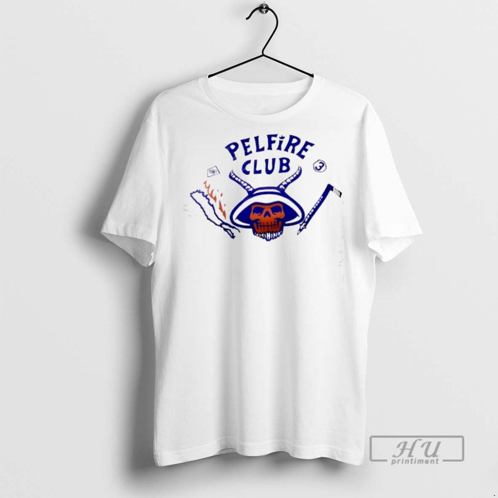 Trending Pelfire Club Skull Bridgeport Islanders - Adult & Kids T-Shirts, Sweatshirts & Hoodies apparel design preview 1