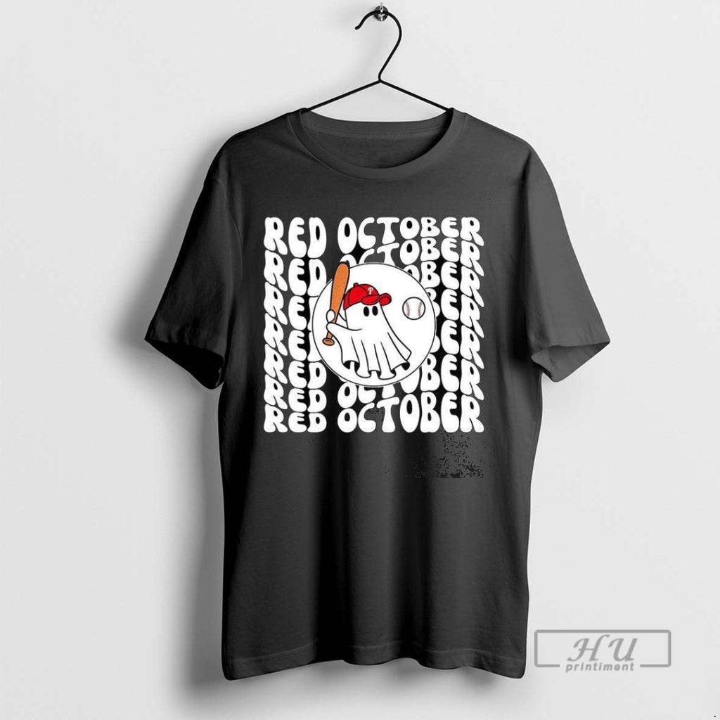 Trending Philadelphia Phillies Baseball Red October - Adult & Kids T-Shirts, Sweatshirts & Hoodies apparel design preview 1