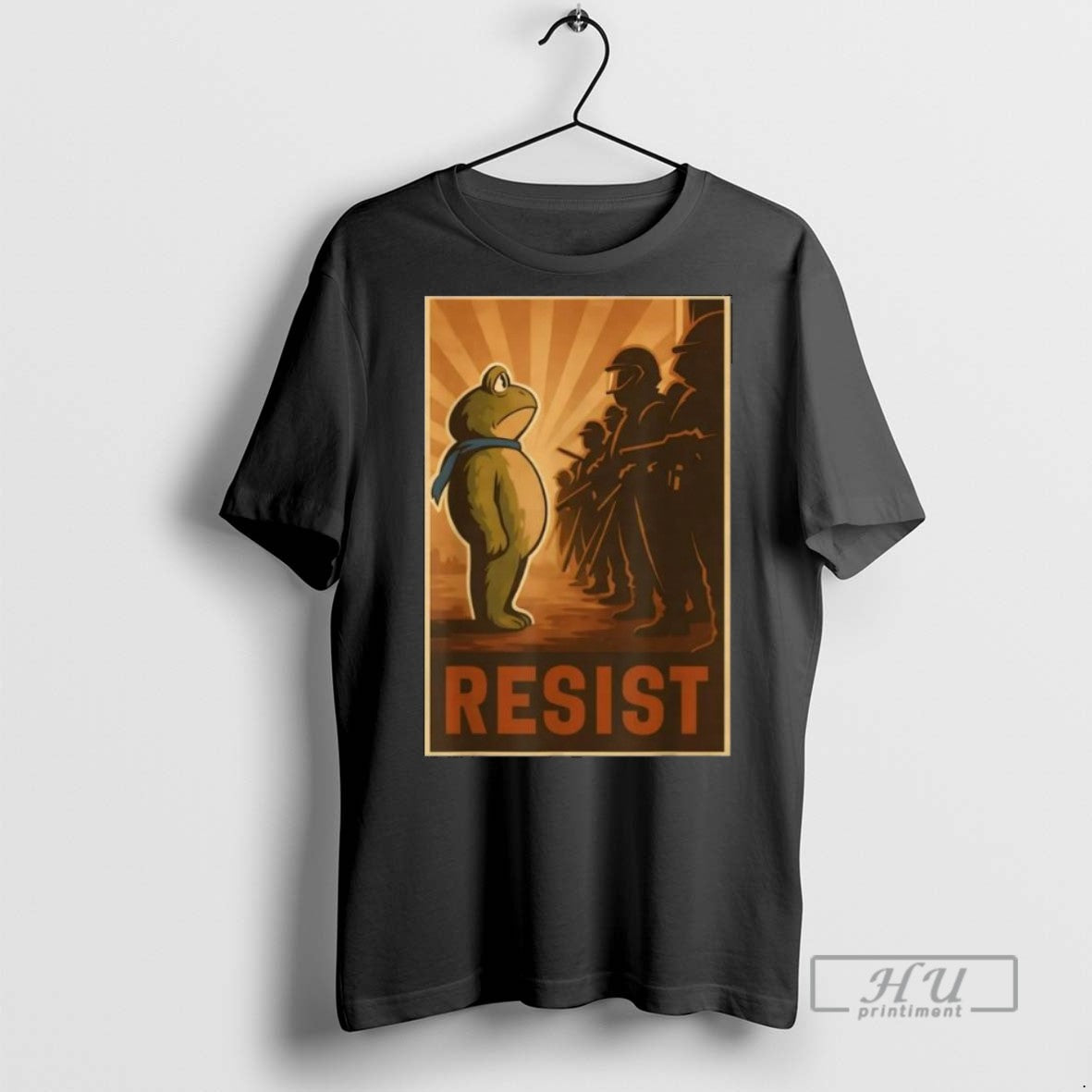 Trending Portland Frog Protest Anti Ice T Men Graphic - Adult & Kids T-Shirts, Sweatshirts & Hoodies apparel design preview 1