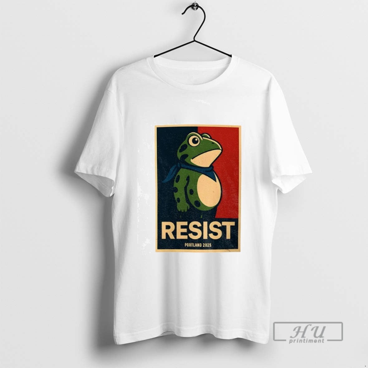 Trending Portland Frog Resist Democracy Anti Trump - Adult & Kids T-Shirts, Sweatshirts & Hoodies apparel design preview 1