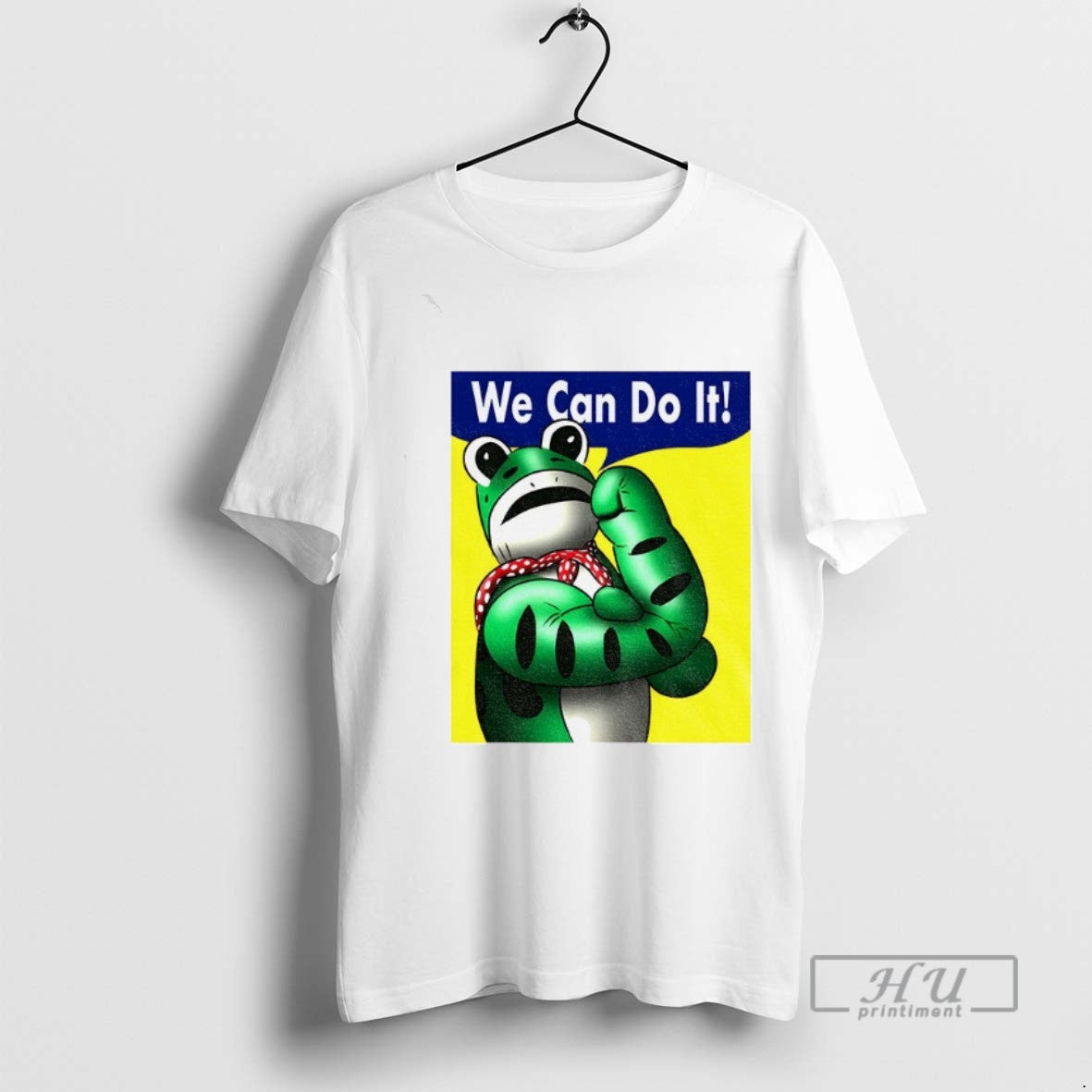 Trending Portland Frog Rosie The Riveter We Can Do It - Adult & Kids T-Shirts, Sweatshirts & Hoodies apparel design preview 1