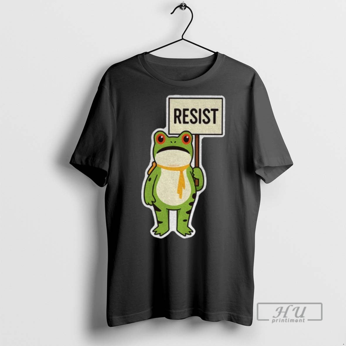 Trending Portland Frog Holding Resist Fdt Anti - Adult & Kids T-Shirts, Sweatshirts & Hoodies apparel design preview 1