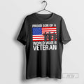 Trending Proud Son Of A World War Ii Veterans Us Flag - Adult & Kids T-Shirts, Sweatshirts & Hoodies apparel design preview 1