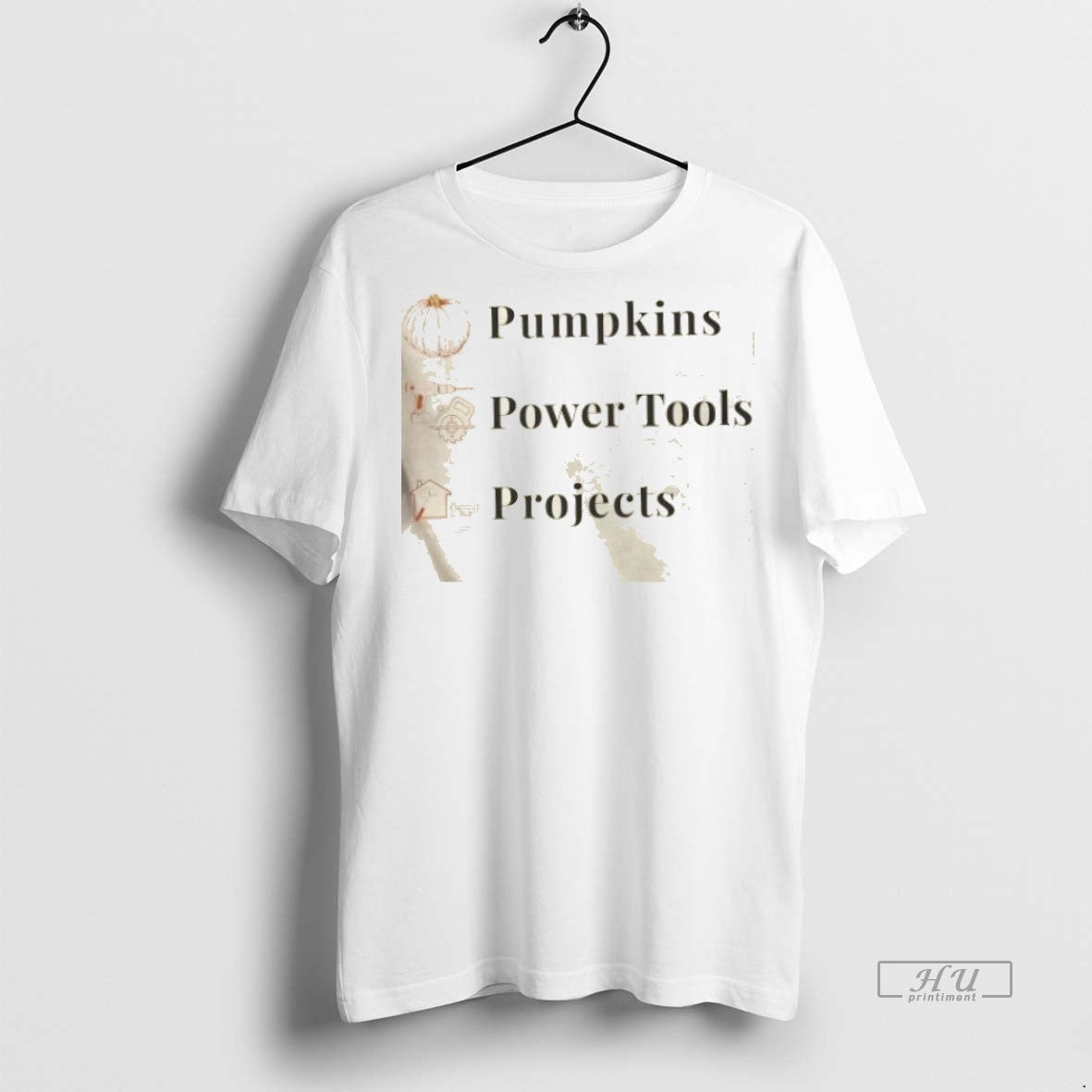 Trending Pumpkins Power Tools Projects Graphic - Adult & Kids T-Shirts, Sweatshirts & Hoodies apparel design preview 1