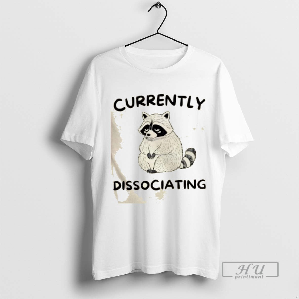 Trending Raccoon Currently Dissociating Graphic - Adult & Kids T-Shirts, Sweatshirts & Hoodies apparel design preview 1