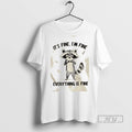 Trending Raccoon Its Fine Im Everything Is Graphic - Adult & Kids T-Shirts, Sweatshirts & Hoodies apparel design preview 1