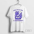 Trending Raccoon This Calls For A Spreadsheet Graphic - Adult & Kids T-Shirts, Sweatshirts & Hoodies apparel design preview 1