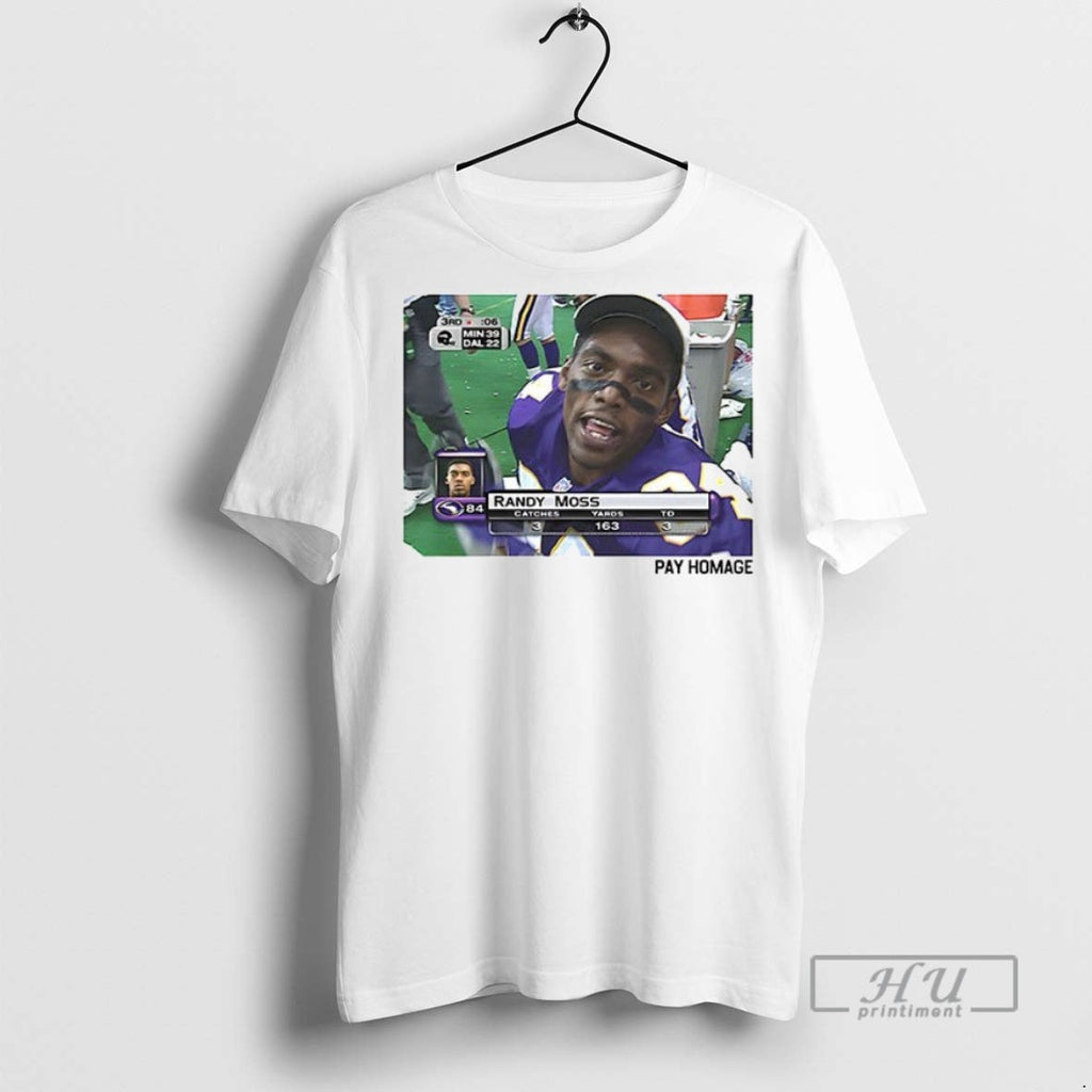 Trending Randy Moss Minnesota Vikings Pay Homage - Adult & Kids T-Shirts, Sweatshirts & Hoodies apparel design preview 1
