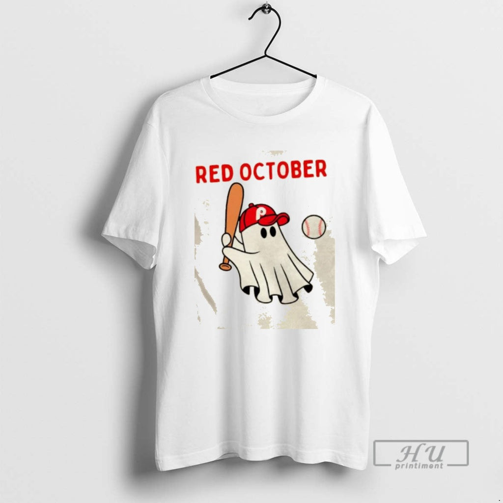 Trending Red October Halloween Philadelphia Phillies - Adult & Kids T-Shirts, Sweatshirts & Hoodies apparel design preview 1