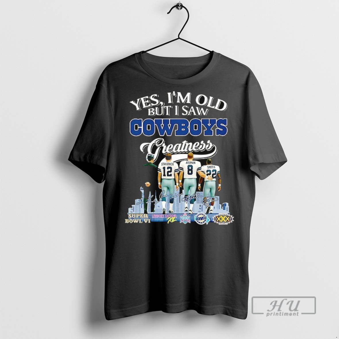 Trending Roger Staubach Troy Aikman Emmitt Smith Yes - Adult & Kids T-Shirts, Sweatshirts & Hoodies apparel design preview 1