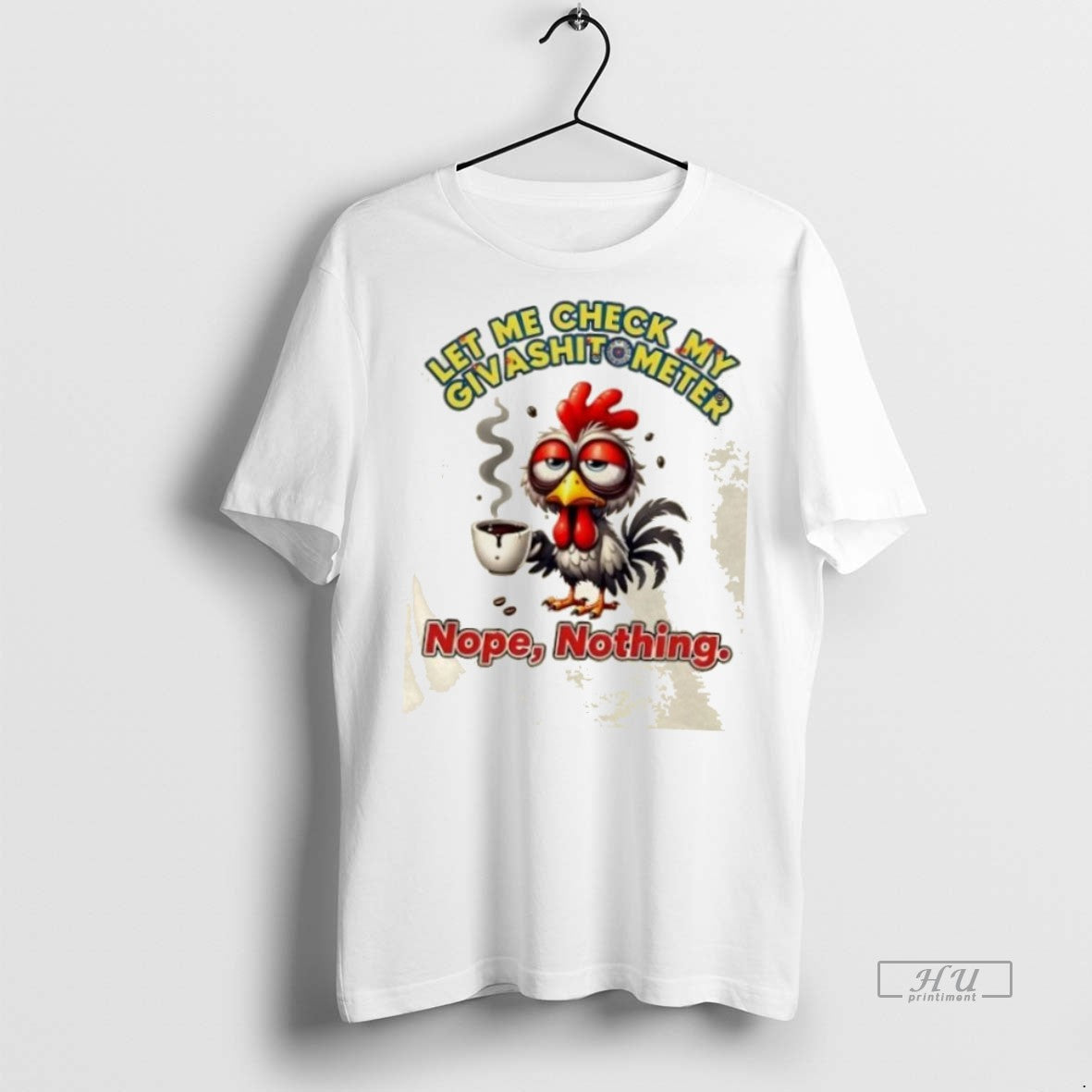 Trending Rooster Let Me Check My Giveashitometer Nope - Adult & Kids T-Shirts, Sweatshirts & Hoodies apparel design preview 1