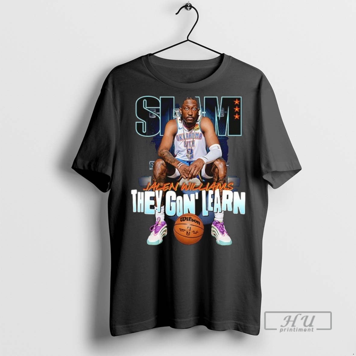 Trending Slam Jalen Williams They Gon Learn Oklahoma - Adult & Kids T-Shirts, Sweatshirts & Hoodies apparel design preview 1