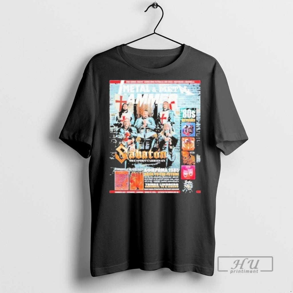Trending Sabaton On The Cover Of Metal Hammer Greece - Adult & Kids T-Shirts, Sweatshirts & Hoodies apparel design preview 1