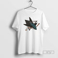 Trending San Jose Sharks Custom Name And Number 2 - Adult & Kids T-Shirts, Sweatshirts & Hoodies apparel design preview 1