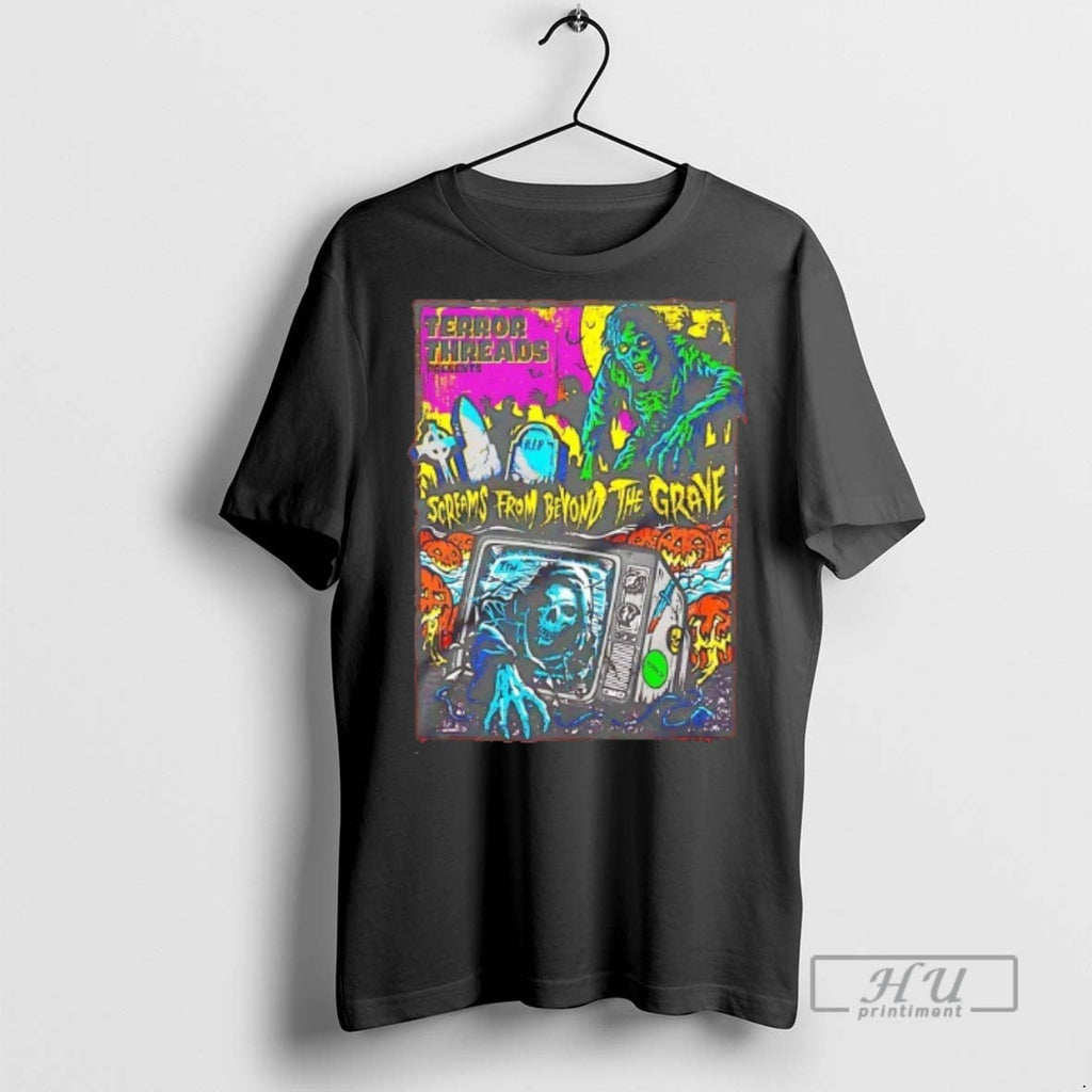 Trending Scream From Beyond The Grave Halloween - Adult & Kids T-Shirts, Sweatshirts & Hoodies apparel design preview 1