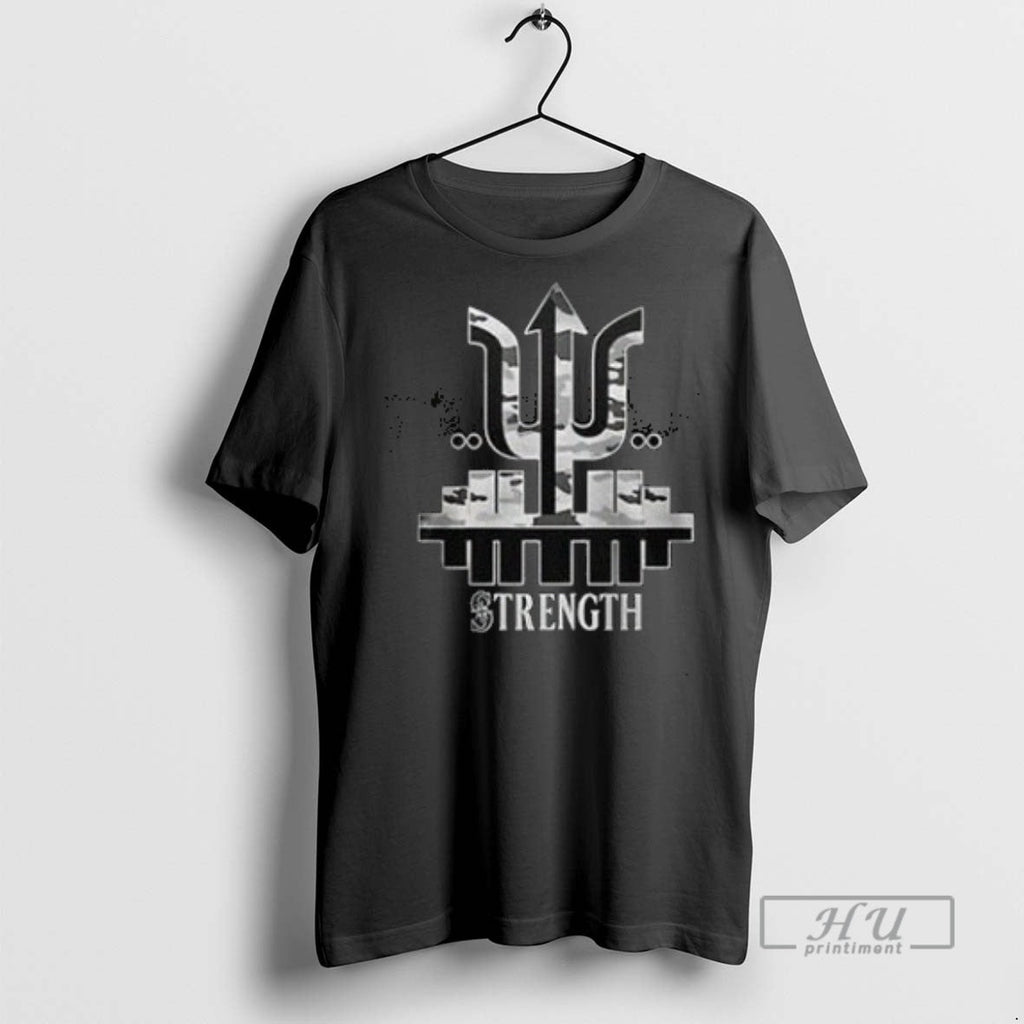 Trending Seattle Mariners Trident Strength Graphic - Adult & Kids T-Shirts, Sweatshirts & Hoodies apparel design preview 1