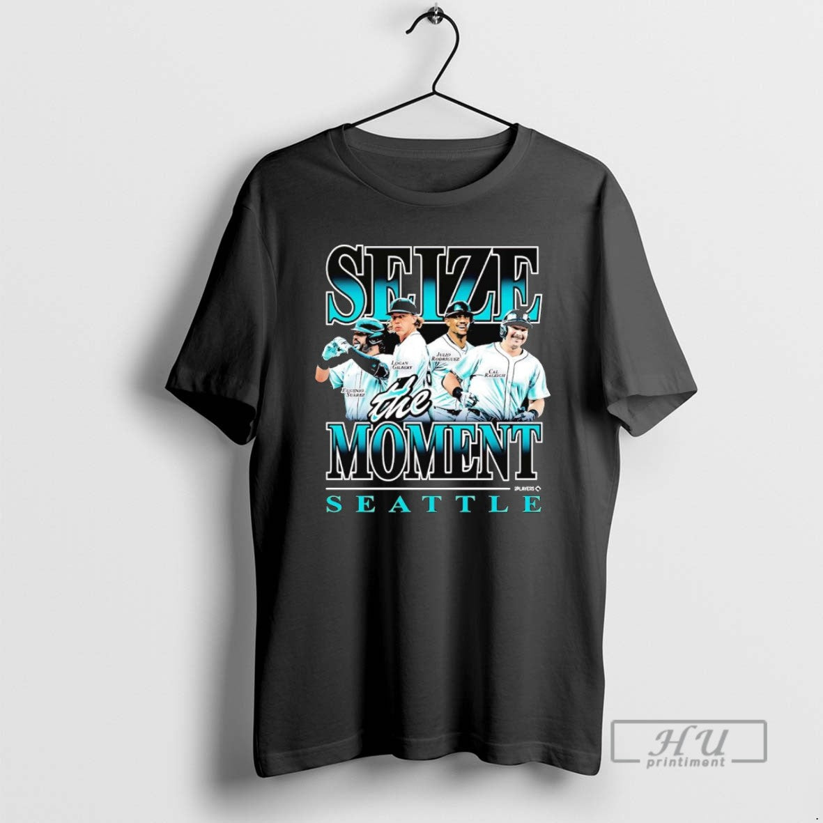 Trending Seize The Moment Seattle Mariners Players - Adult & Kids T-Shirts, Sweatshirts & Hoodies apparel design preview 1