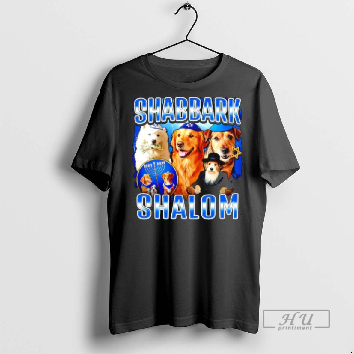 Trending Shabbat Shalom Jewish Dog - Adult & Kids T-Shirts, Sweatshirts & Hoodies apparel design preview 1