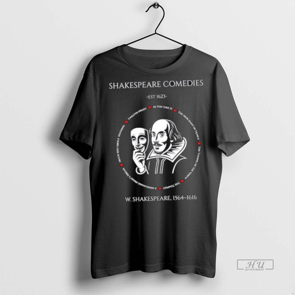Trending Shakespeare Comedies Est 1623 W Graphic - Adult & Kids T-Shirts, Sweatshirts & Hoodies apparel design preview 1