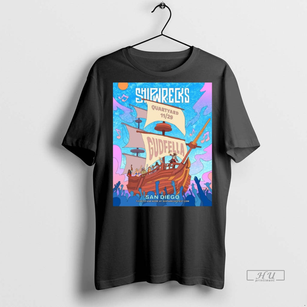 Trending Shipwrecks Music Fest Quartyard In San Diego - Adult & Kids T-Shirts, Sweatshirts & Hoodies apparel design preview 1