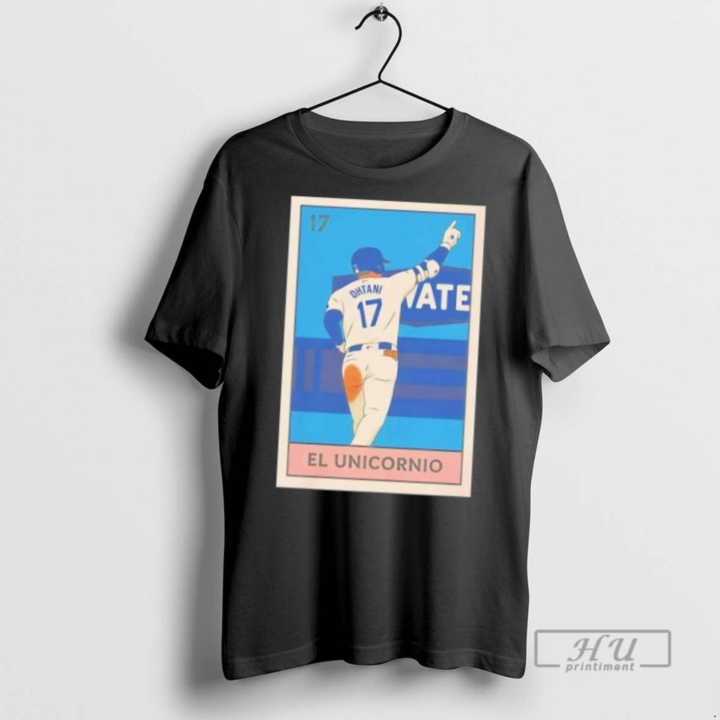 Trending Shohei Ohtani El Unicornio Loteria Card La - Adult & Kids T-Shirts, Sweatshirts & Hoodies apparel design preview 1