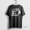 Trending Six Seven 6 7 Skeleton Hands Halloween Bones - Adult & Kids T-Shirts, Sweatshirts & Hoodies apparel design preview 1