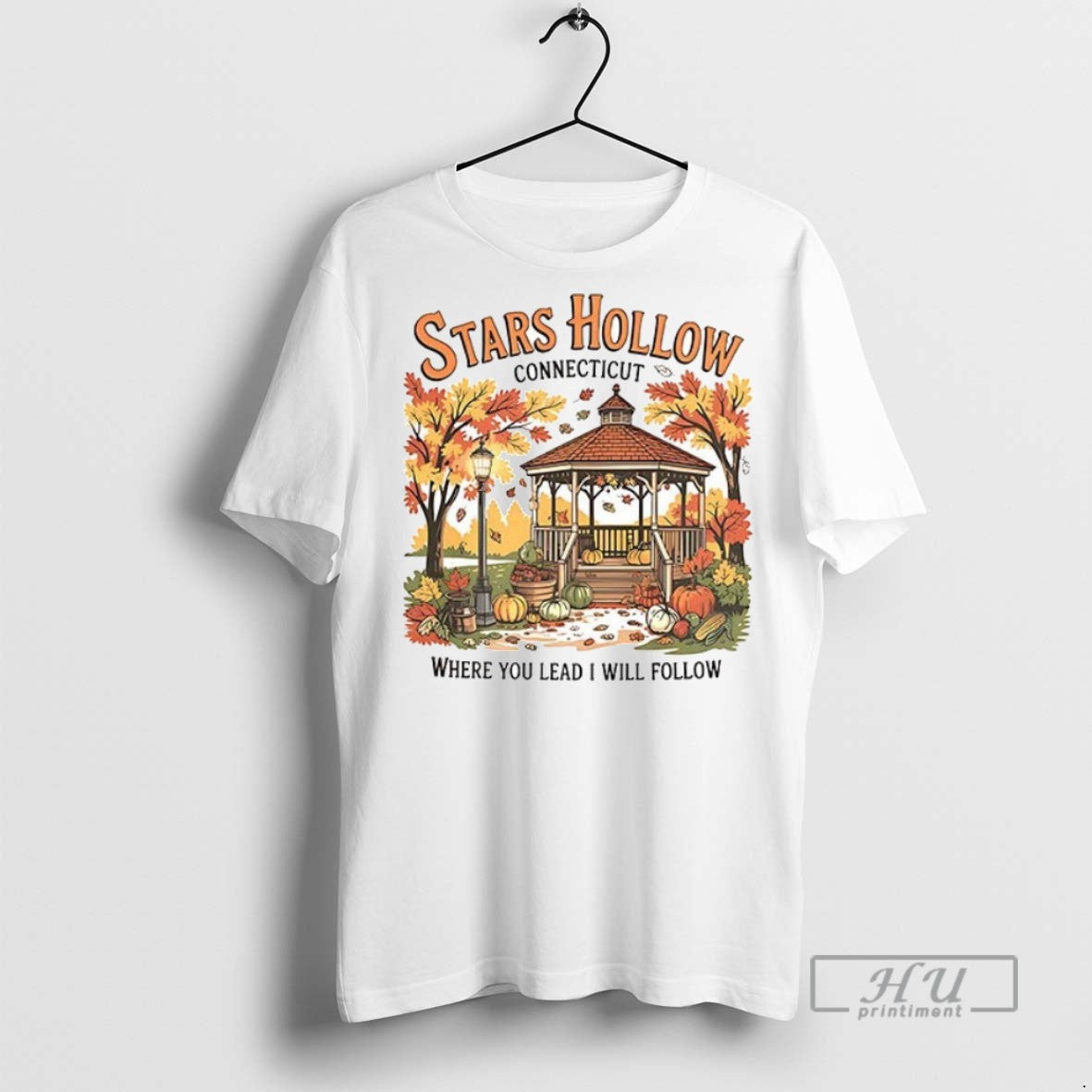 Trending Stars Hollow Connecticut Where You Lead I - Adult & Kids T-Shirts, Sweatshirts & Hoodies apparel design preview 1