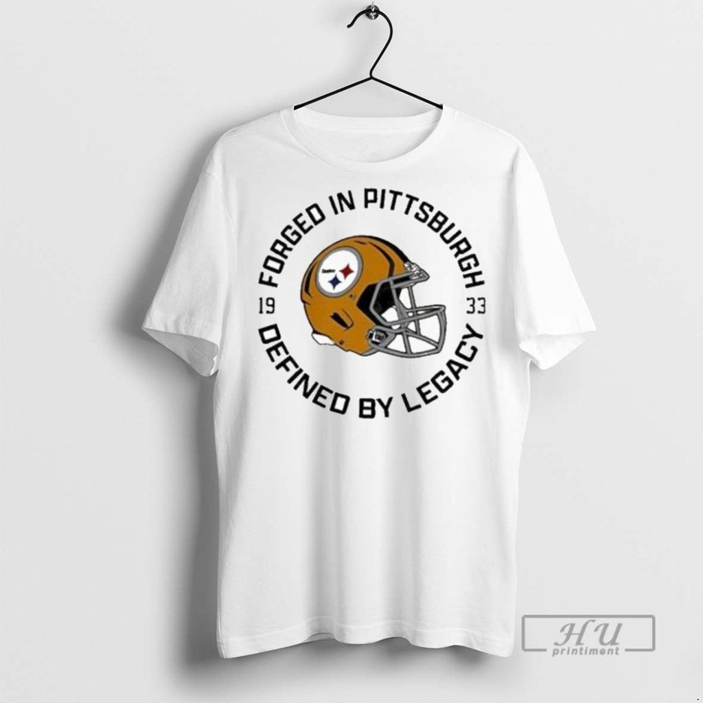 Trending Steelers Steel City Legacy Est 1933 Helmet - Adult & Kids T-Shirts, Sweatshirts & Hoodies apparel design preview 1