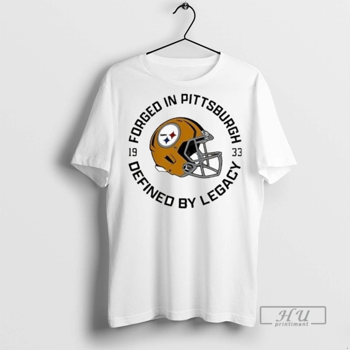 Trending Steelers Steel City Legacy Est 1933 Helmet - Adult & Kids T-Shirts, Sweatshirts & Hoodies apparel design preview 1