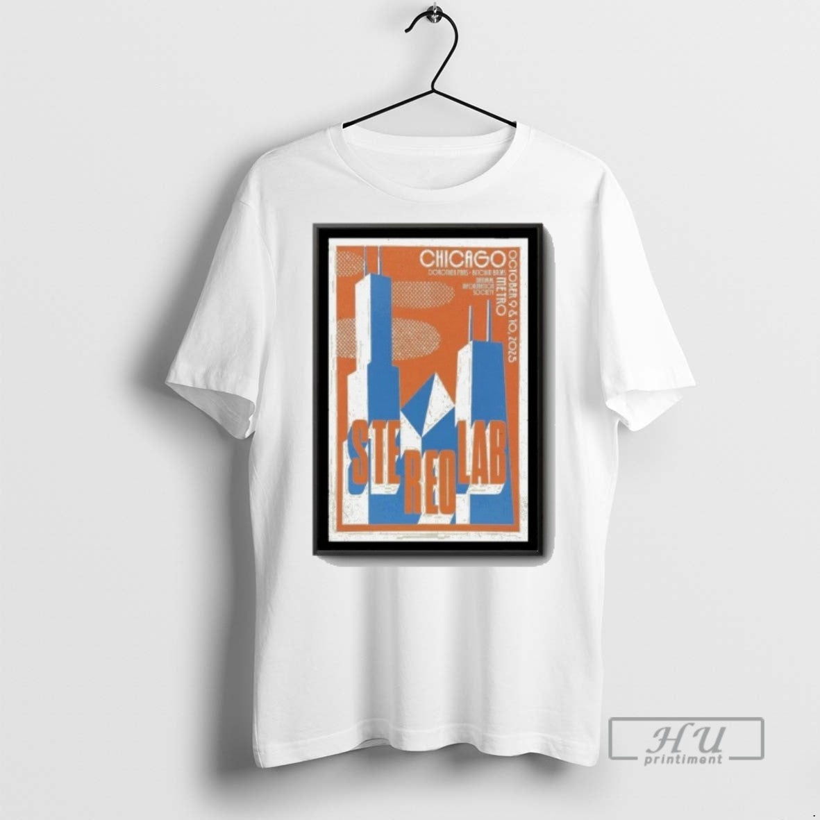 Trending Stereolab Chicago Il 9 10 Oct 2025 Graphic - Adult & Kids T-Shirts, Sweatshirts & Hoodies apparel design preview 1