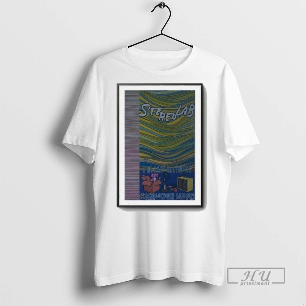 Trending Stereolab Show Chicago Il 2025 Graphic - Adult & Kids T-Shirts, Sweatshirts & Hoodies apparel design preview 1