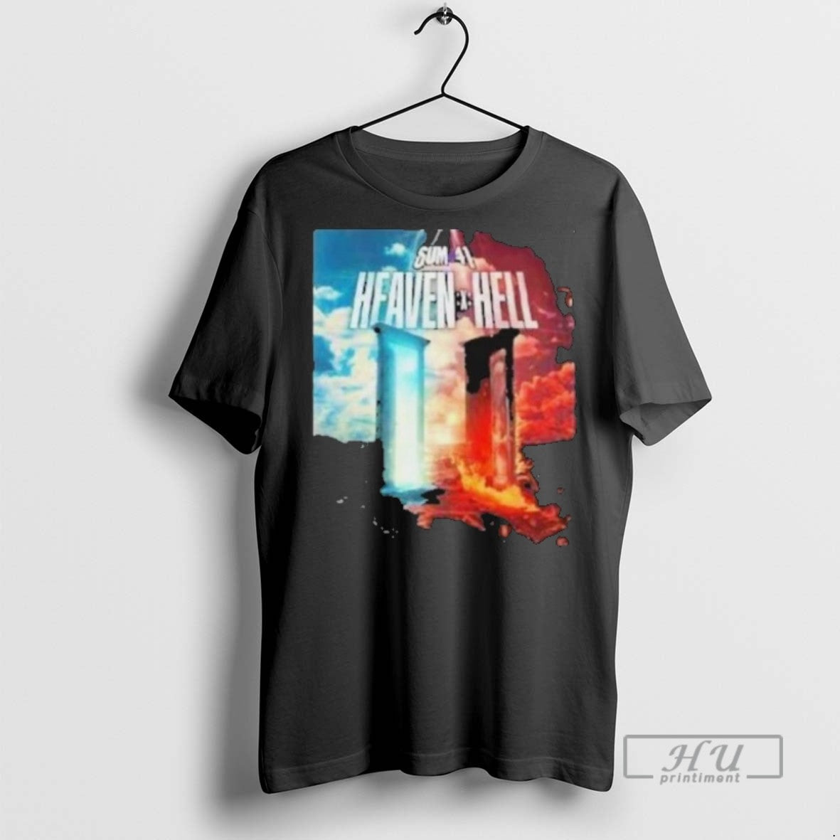 Trending Sum 41 Heaven X Hell Mars - Adult & Kids T-Shirts, Sweatshirts & Hoodies apparel design preview 1