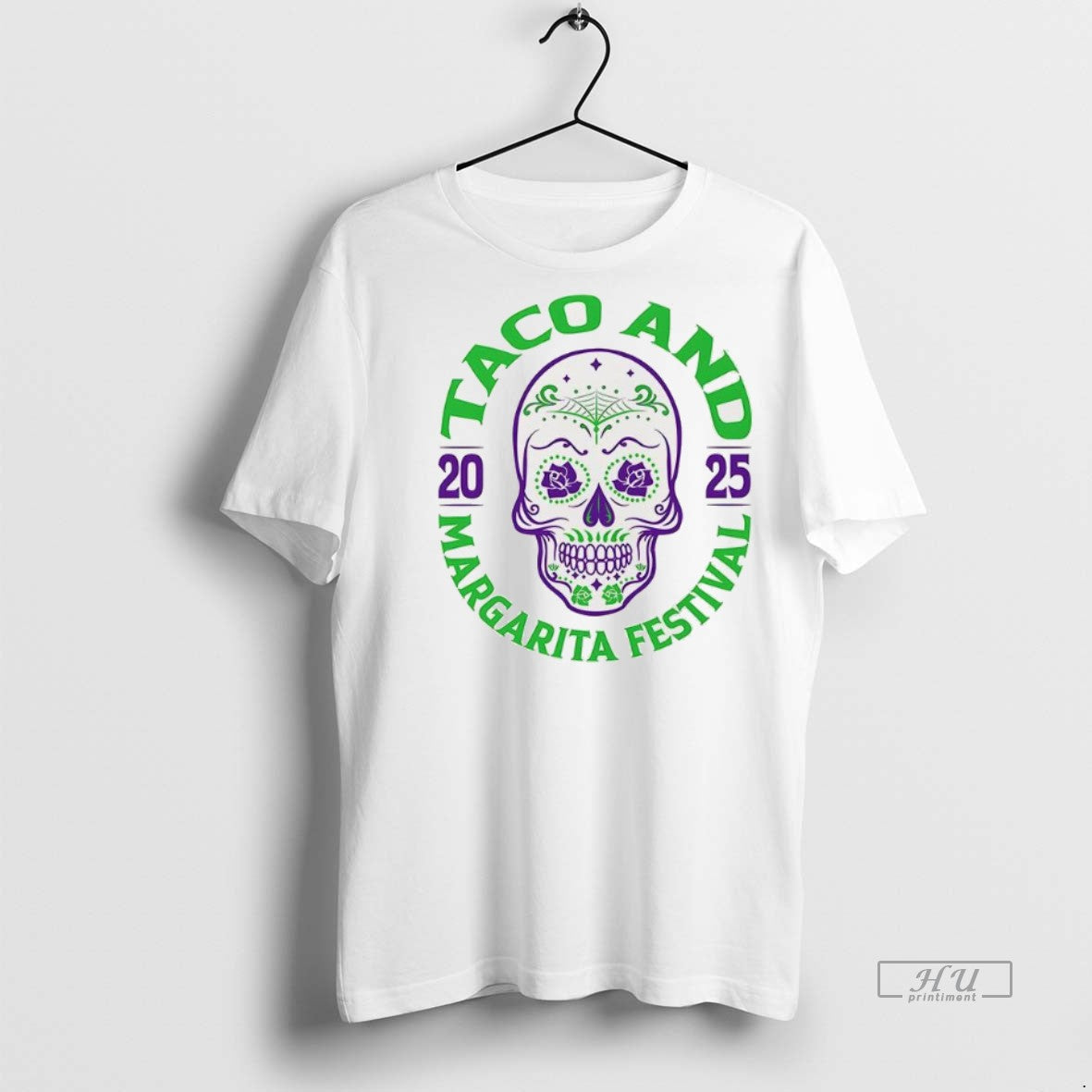 Trending Taco And Margarita Festival 2025 Sugar Skull - Adult & Kids T-Shirts, Sweatshirts & Hoodies apparel design preview 1