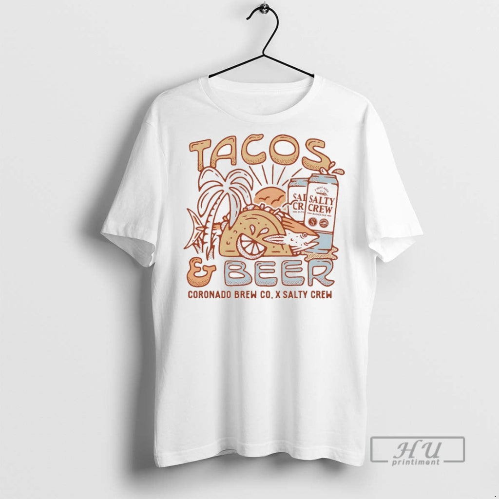 Trending Tacos And Beer Salty Crew - Adult & Kids T-Shirts, Sweatshirts & Hoodies apparel design preview 1