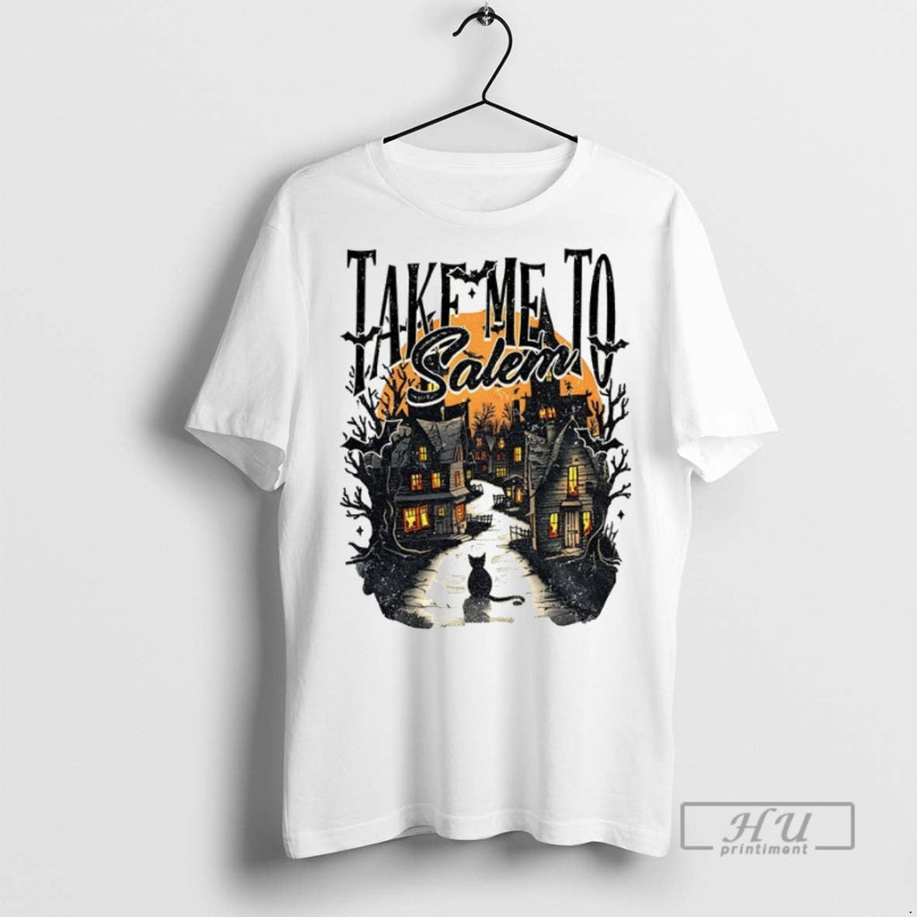 Trending Take Me To Salem Halloween 2025 Graphic - Adult & Kids T-Shirts, Sweatshirts & Hoodies apparel design preview 1