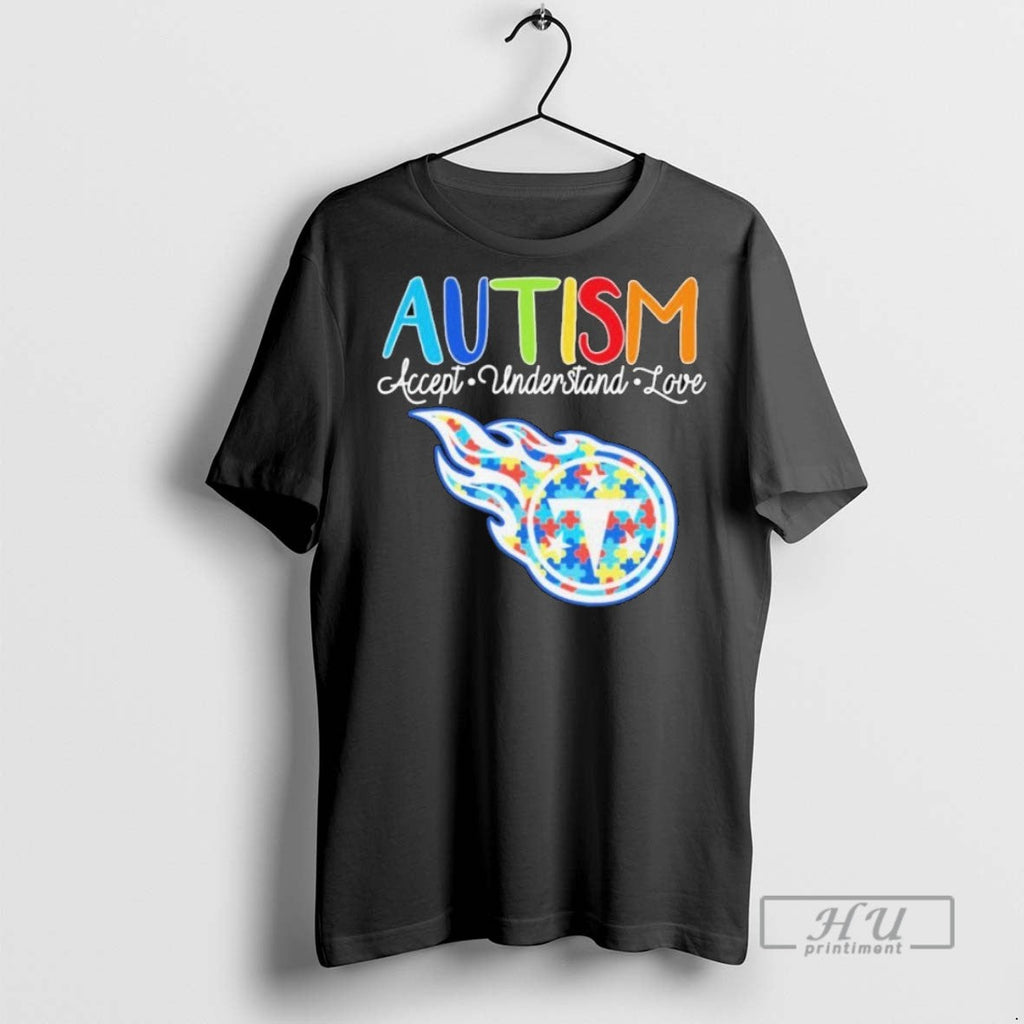 Trending Tennessee Titans Autism Accept Understand - Adult & Kids T-Shirts, Sweatshirts & Hoodies apparel design preview 1