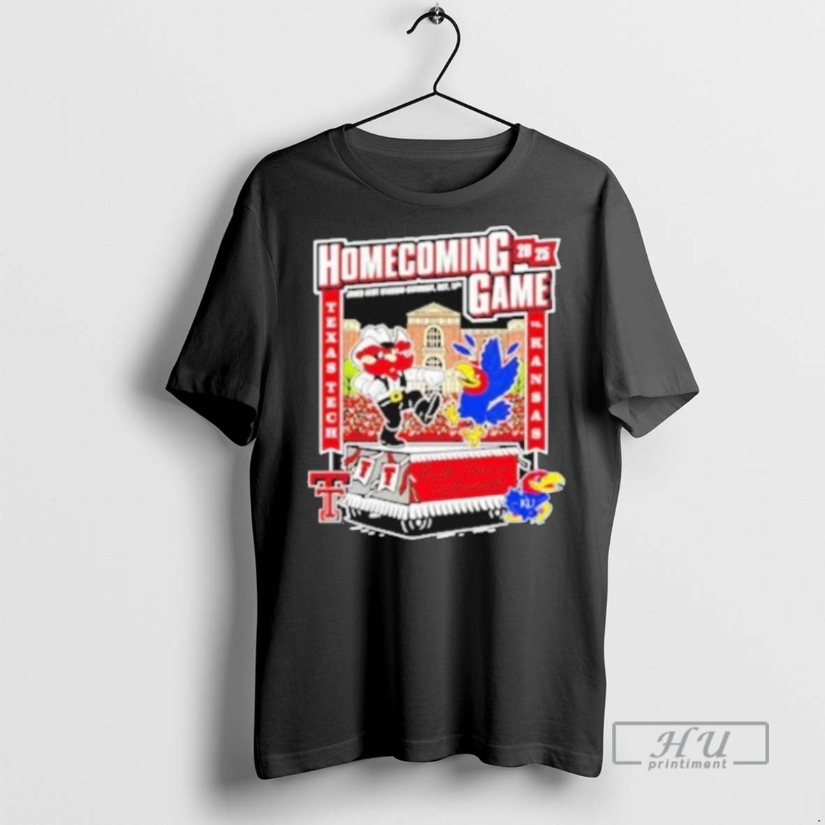 Trending Texas Tech Vs Kansas 2025 Homecoming Gameday - Adult & Kids T-Shirts, Sweatshirts & Hoodies apparel design preview 1