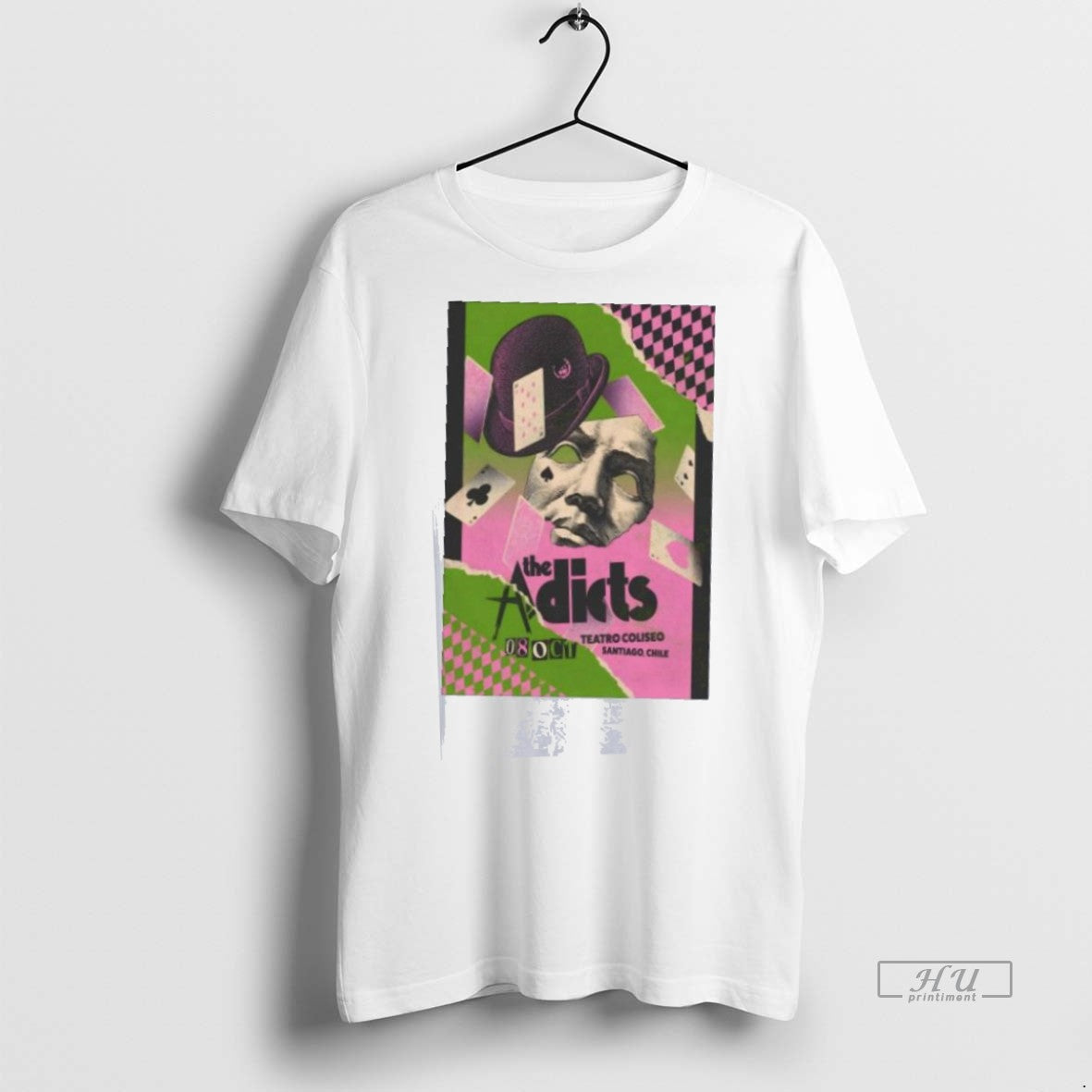 Trending The Adicts Santiago Tour On Oct 8 2025 - Adult & Kids T-Shirts, Sweatshirts & Hoodies apparel design preview 1