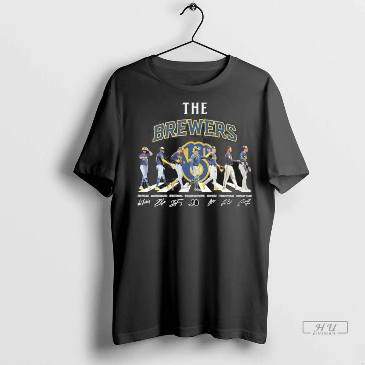 Trending The Brewers Abbey Road 2025 Postseason - Adult & Kids T-Shirts, Sweatshirts & Hoodies apparel design preview 1