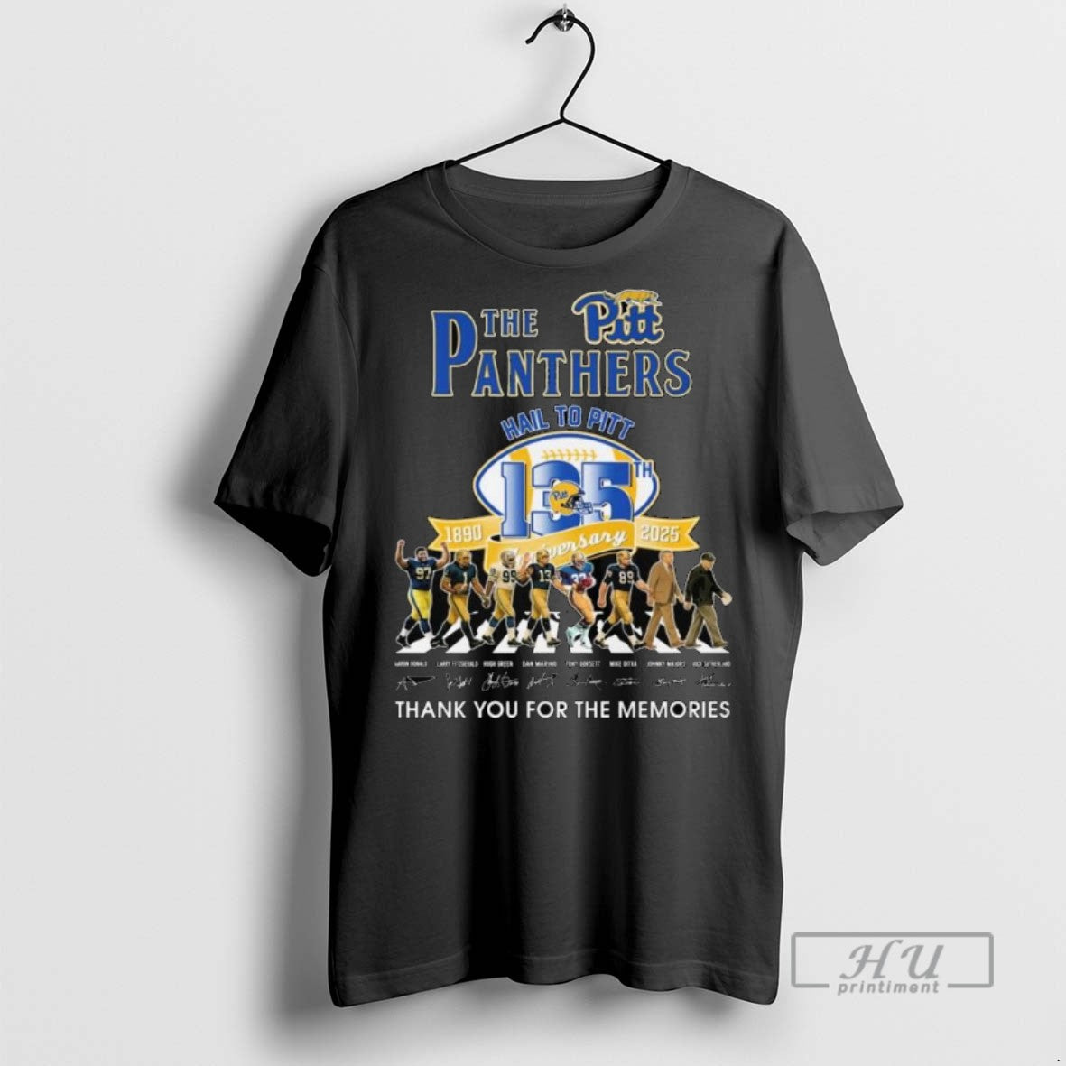 Trending The Panthers Hail To Pitt 1890 2025 135th - Adult & Kids T-Shirts, Sweatshirts & Hoodies apparel design preview 1