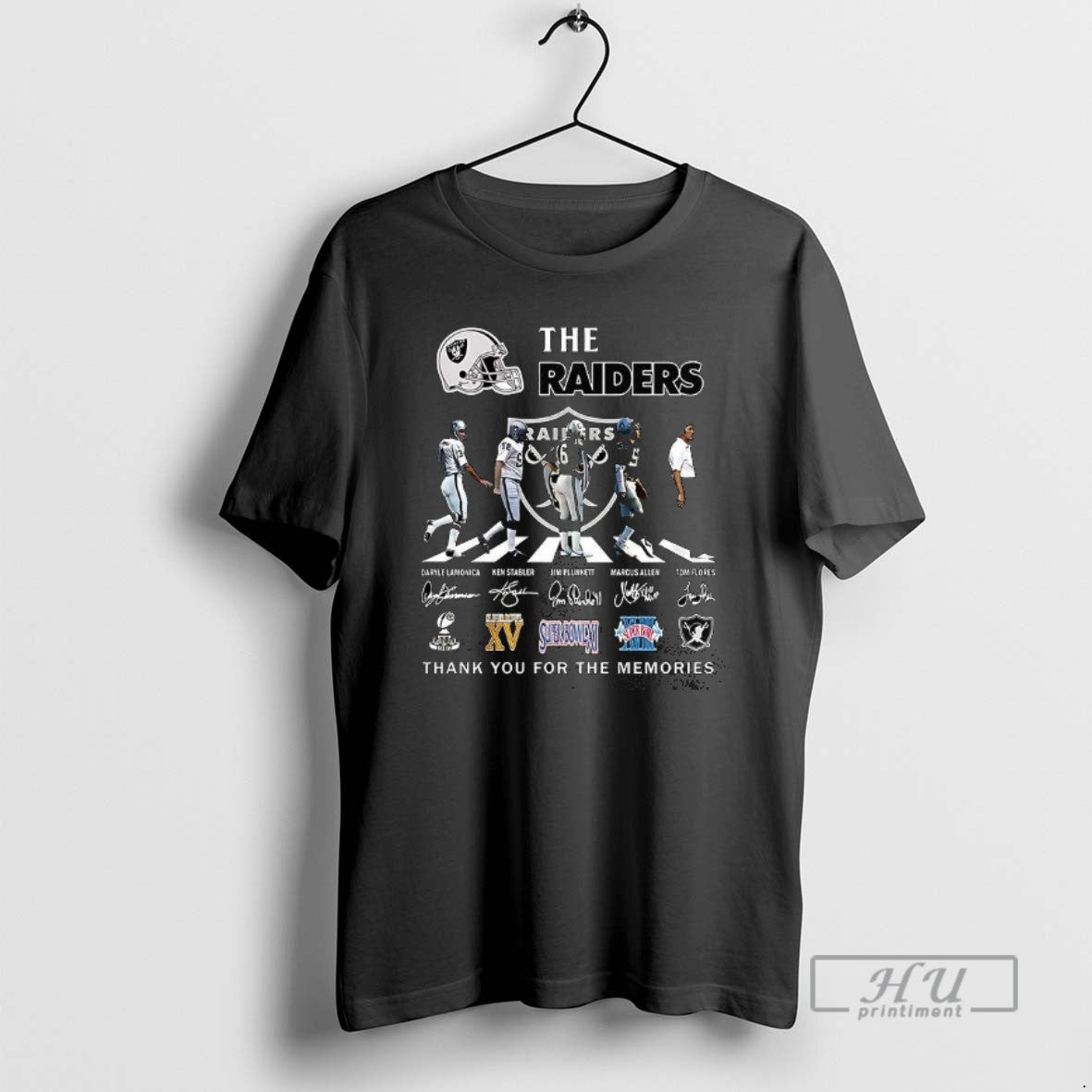 Trending The Raiders Legend Thank You For Memories - Adult & Kids T-Shirts, Sweatshirts & Hoodies apparel design preview 1
