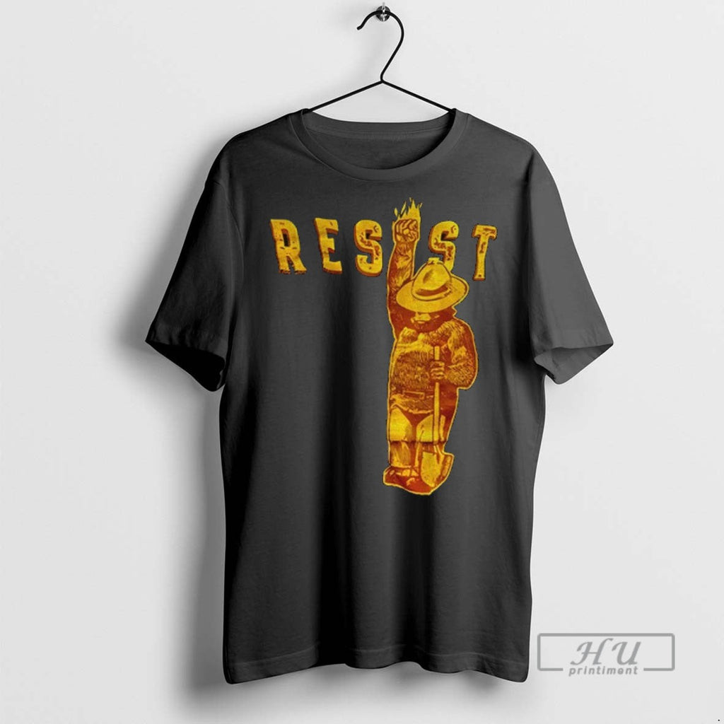 Trending The Smokey Bear Resist Anti Trump Political - Adult & Kids T-Shirts, Sweatshirts & Hoodies apparel design preview 1