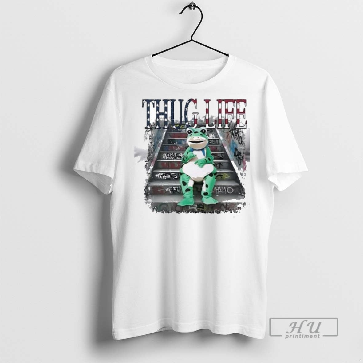 Trending Thug Life Portland Frog Protest T Men - Adult & Kids T-Shirts, Sweatshirts & Hoodies apparel design preview 1
