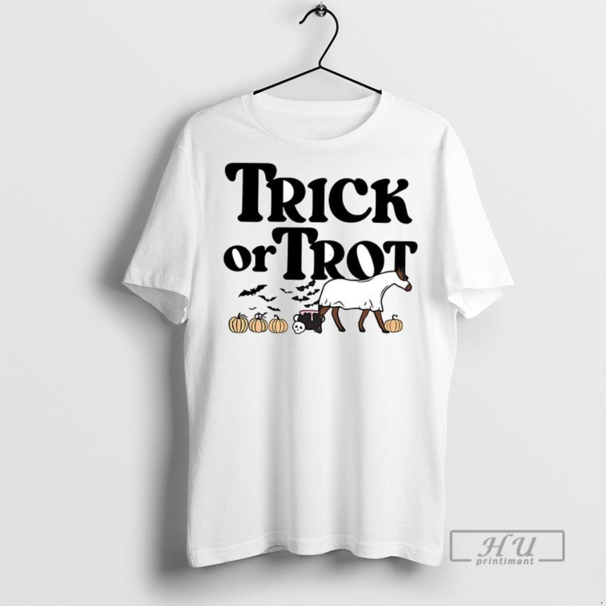 Trending Trick Or Trot Halloween Ceramic And Classic - Adult & Kids T-Shirts, Sweatshirts & Hoodies apparel design preview 1