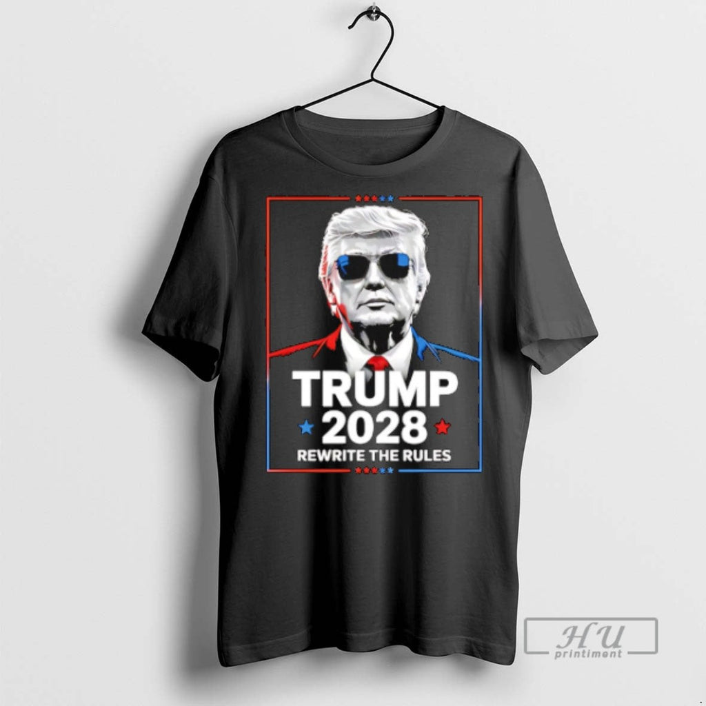 Trending Trump 2028 Rewrite The Rules - Adult & Kids T-Shirts, Sweatshirts & Hoodies apparel design preview 1